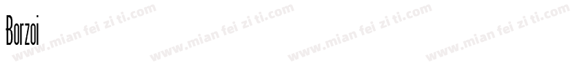 Borzoi Regular字体转换